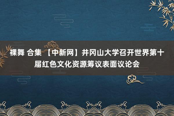 裸舞 合集 【中新网】井冈山大学召开世界第十届红色文化资源筹议表面议论会